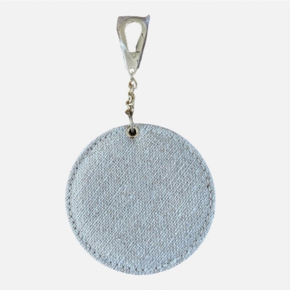 Dior Women's Mini Round Beige Double Mirror Keychain or Bag Charm Luxury NEW - Picture 3 of 8